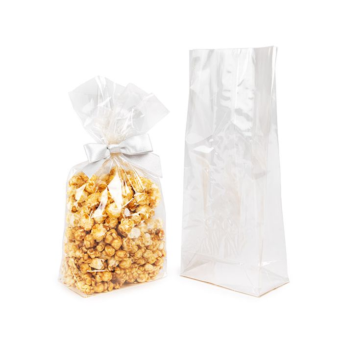 Blockbodenbeutel Heim Kompostierbar 12,7x7,6x30,5 cm mit Bodenblatt (100 Stück) [FGPBE1]