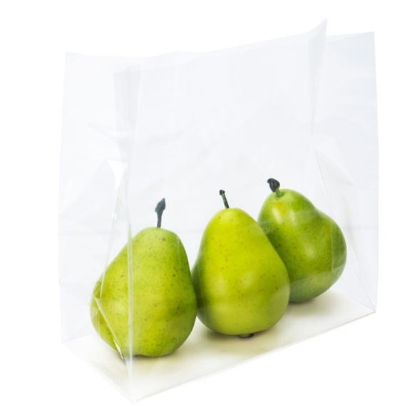 Blockbodenbeutel 12.7x5.7x12.7cm Transparent mit Bodenblatt (100 Stück) [FGPBH18]