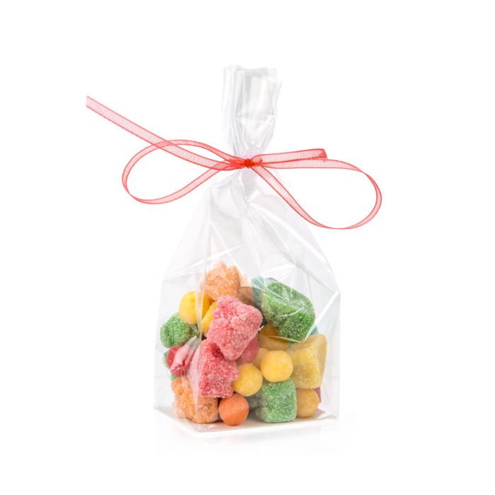 Blockbodenbeutel 5.1x3.8x12.7cm Transparent mit Bodenblatt (100 Stück) [FGPBH3]