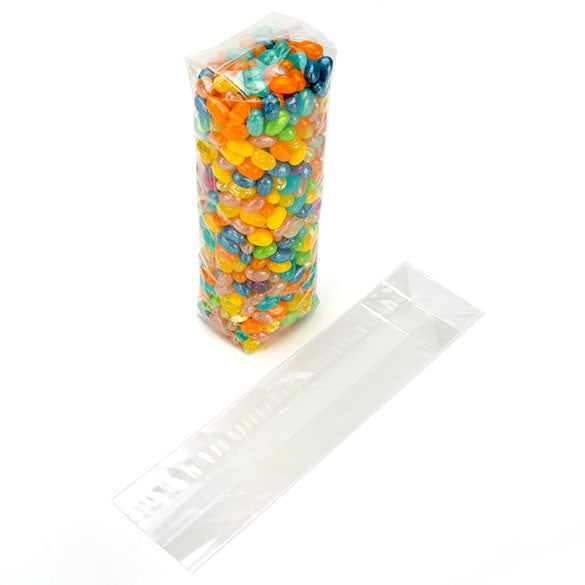 Blockbodenbeutel 6.7x4.8x26cm Transparent (100 Stück) [FGCC13]