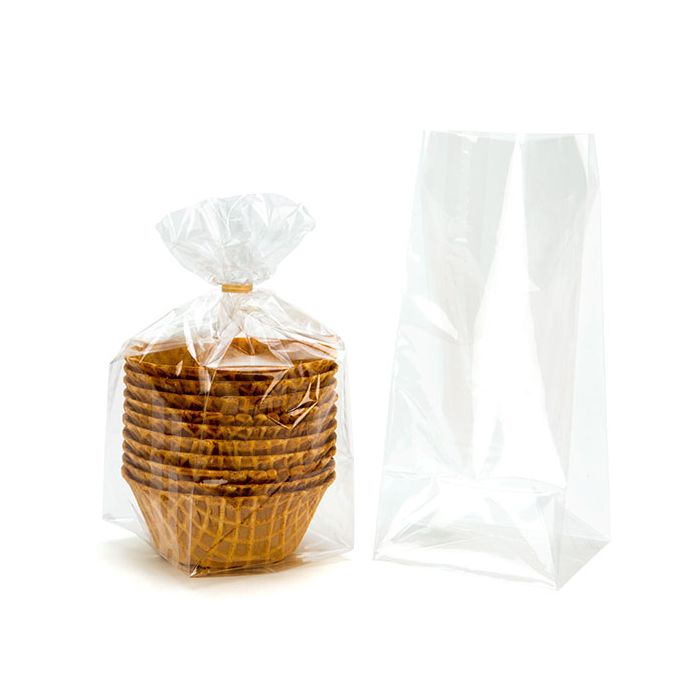 Blockbodenbeutel 10.2x10.2x22.9cm Transparent (100 Stück) [FGCC7]