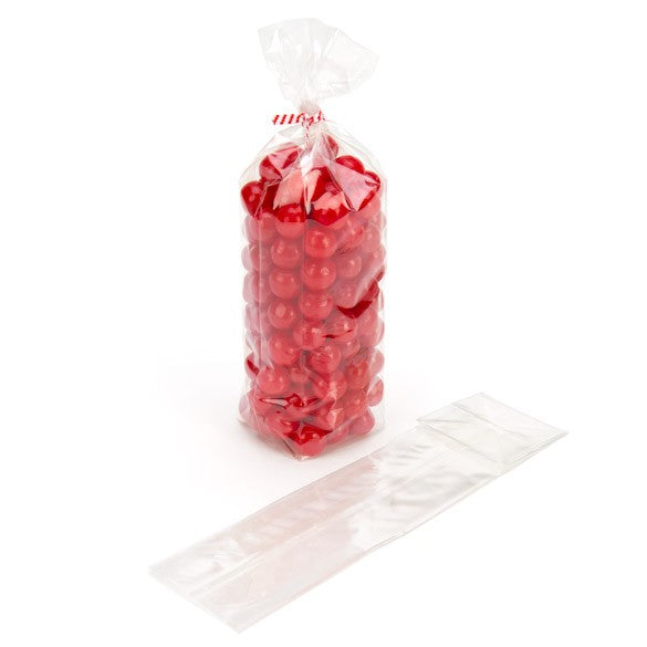 Blockbodenbeutel 5.1x5.1x21cm Transparent (100 Stück) [FGCC11]