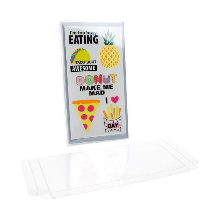 Klarsichtschachteln 11.1x1.6x21.1cm Transparent (25 Stück) [FPB156]