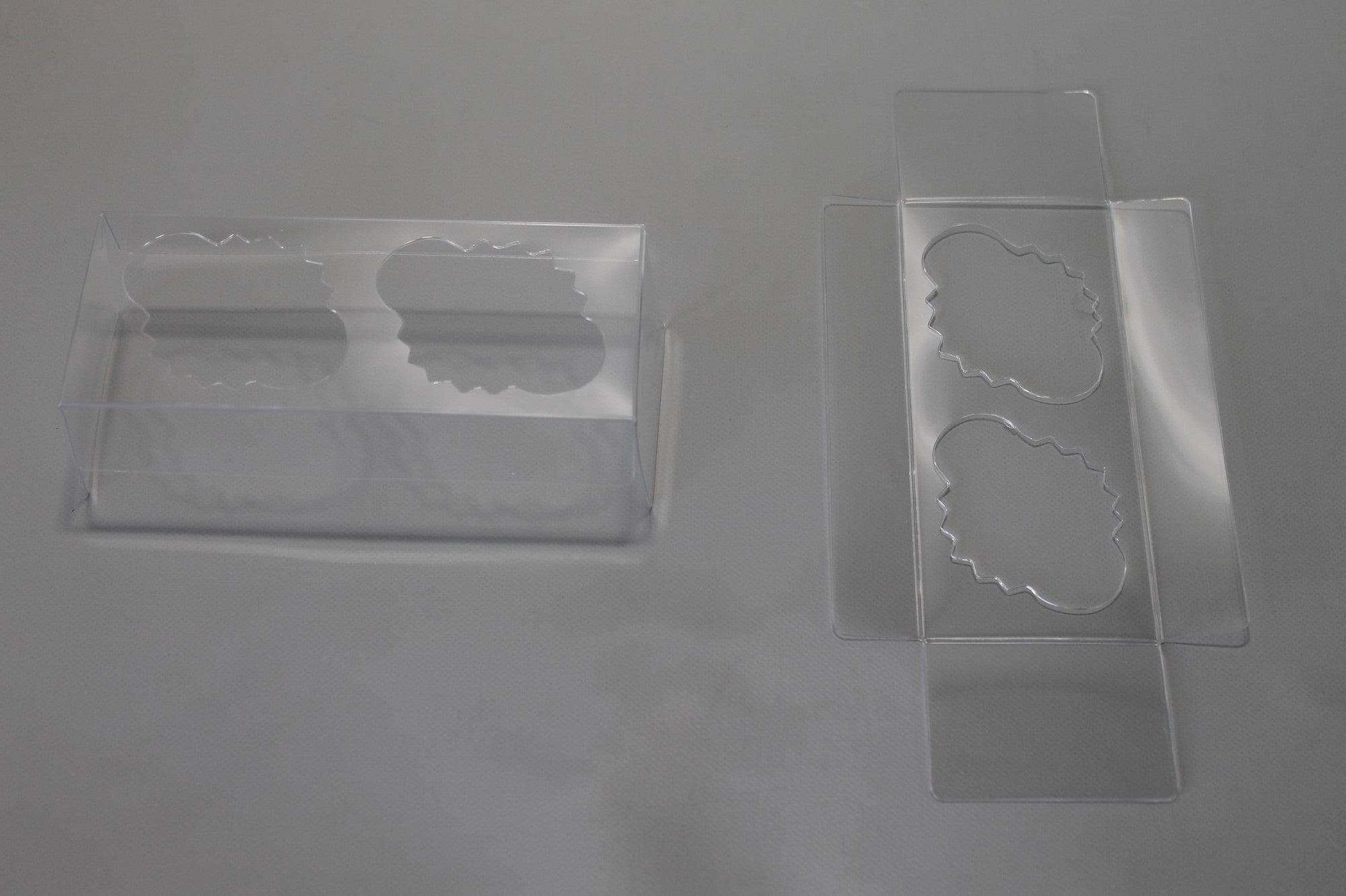 Einsätze für 2 Mini-Cupcakes 12.5x7x2cm Transparent (100 Stück) [FPBI269]