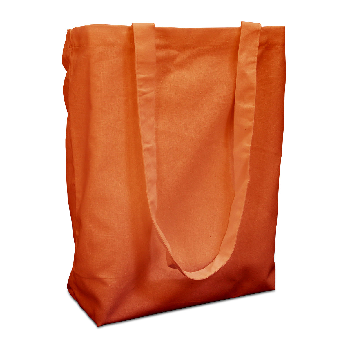Cotton carrier bags 38x42cm with handle orange 38x42cm (250 pcs.)
