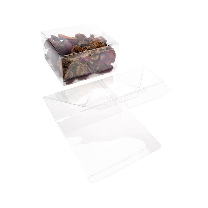 Klarsichtschachteln 19.1x17.8x10.2cm mit Automatikboden (25 Stück) [FPLB177]