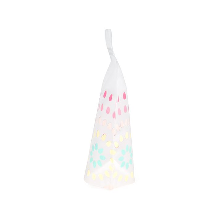 Standbodenbeutel Pastell Frost Blüte 13x7.9x20.6 cm (25 Stück) [ZBGSW3BL]
