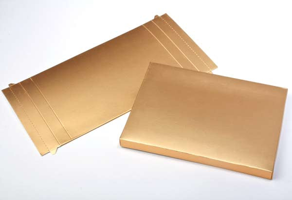 Pappschachteln Gold 9.5x2.5x13.7cm (25 Stück) [GD31]