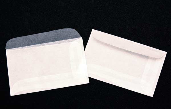 Pergamentpapier Umschläge 7.5x4.5cm (100 Stück) [G15]