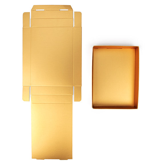 Pappschachteln Gold 12.4x2.5x17.1cm (25 Stück) [GD16]