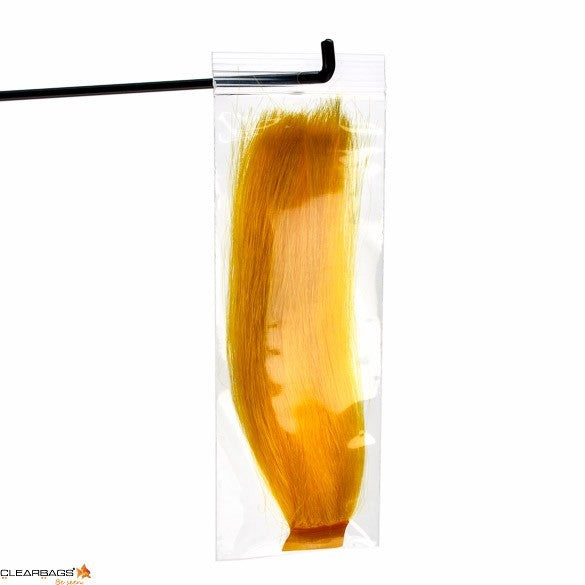 Druckverschlussbeutel mit Euroloch 7.5x20.5cm Transparent PP 50 Mikron (100 Stück) [ZR38]