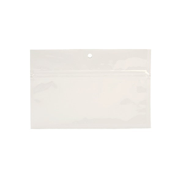 Grip Seal Bags White 15x7cm Metallised