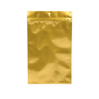 Grip Seal Bags Gold 7.5x11.5cm Metallised