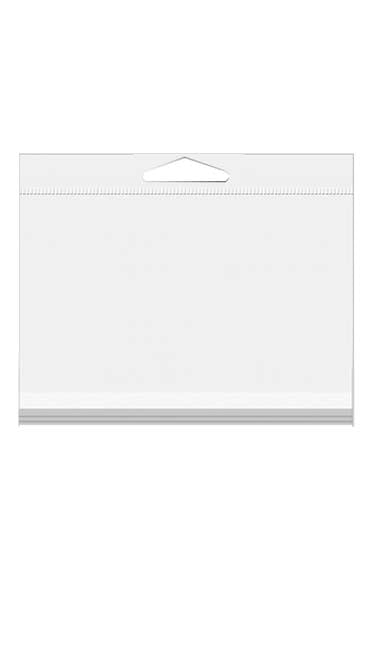 Headerbeutel Transparent 9x6.4cm Wiederverschließbar (100 Stück) [HB32]