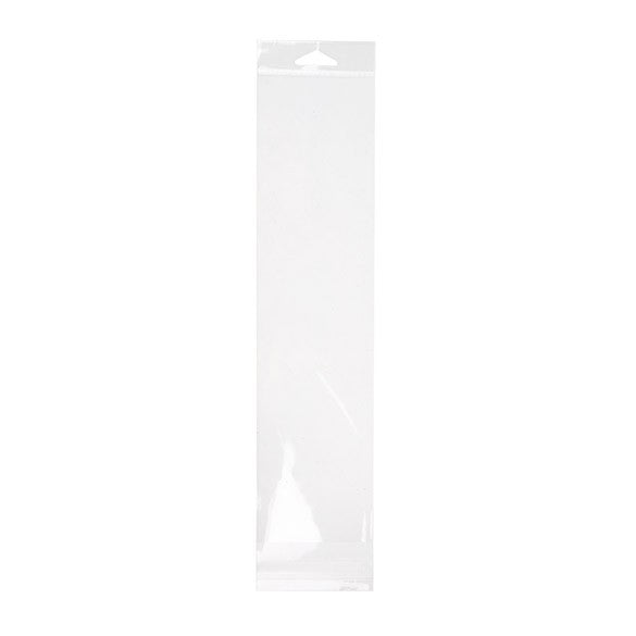 Headerbeutel Transparent 8.3x33.3cm Wiederverschließbar (100 Stück) [HB313S]
