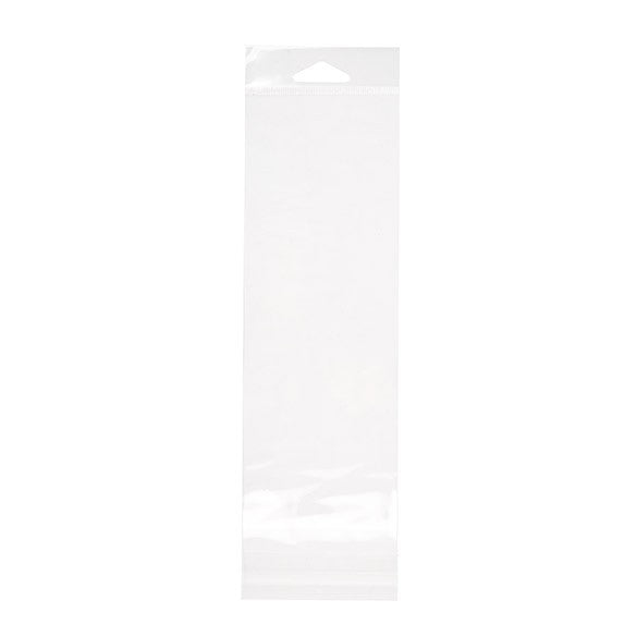 Headerbeutel Transparent 8.1x22.7cm Wiederverschließbar (100 Stück) [HB38]