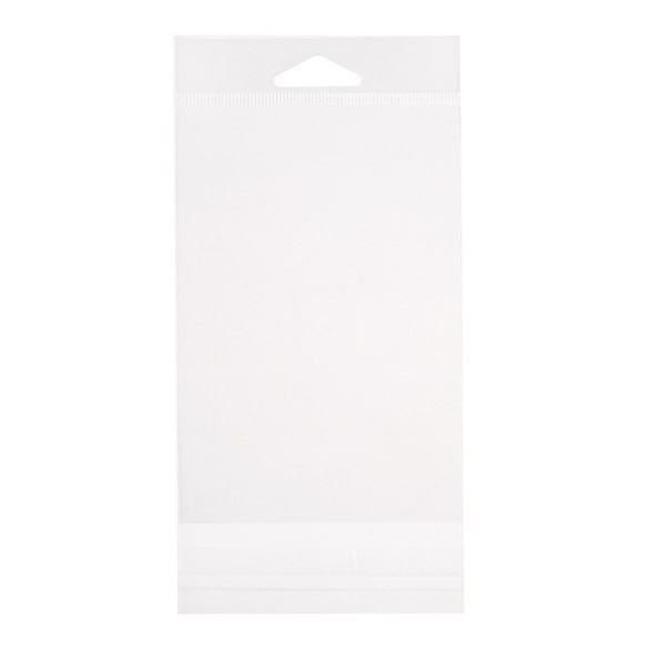 Headerbeutel Transparent 9.7x14.2cm Wiederverschließbar (100 Stück) [HB3X5XL]