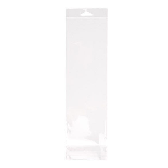 Headerbeutel Transparent 10.3x31.8cm Wiederverschließbar (100 Stück) [HB412]
