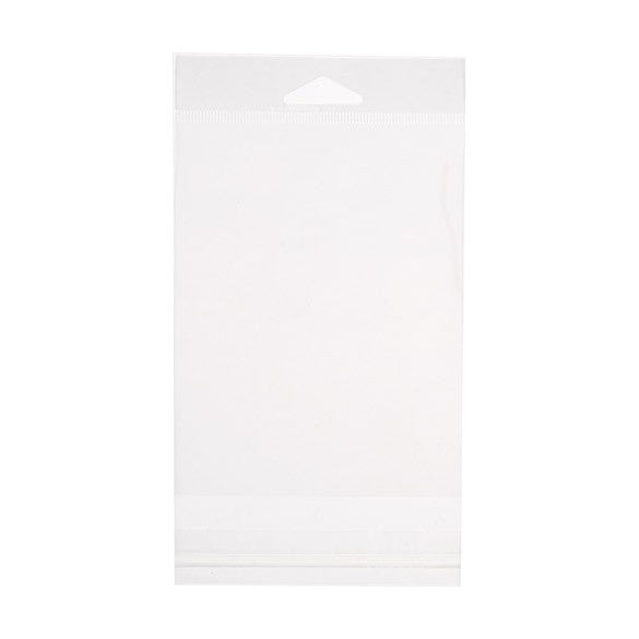 Headerbeutel Transparent 10.8x13.7cm Wiederverschließbar (100 Stück) [HB4B2]