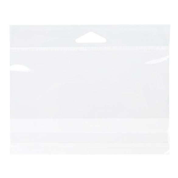 Headerbeutel Transparent 14.9x6.4cm Wiederverschließbar (100 Stück) [HB52]