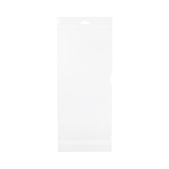Headerbeutel Transparent 14.4x30.5cm Wiederverschließbar (100 Stück) [HB5H12]