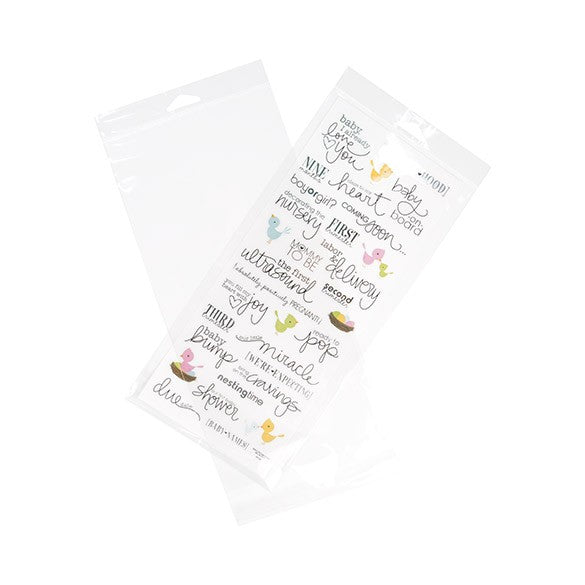 Headerbeutel Transparent 15.2x31.8cm Wiederverschließbar (100 Stück) [HB612]