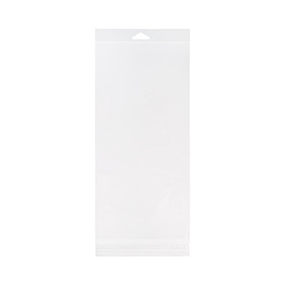 Headerbeutel Transparent 15.7x33cm Wiederverschließbar (100 Stück) [HB613]
