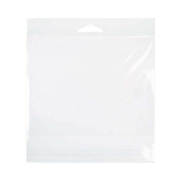 Headerbeutel Transparent 15.2x11.4cm Wiederverschließbar (100 Stück) [HB64]