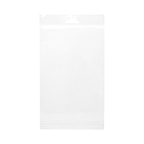 Headerbeutel Transparent 12.5x17.3cm Wiederverschließbar (100 Stück) [HB65]