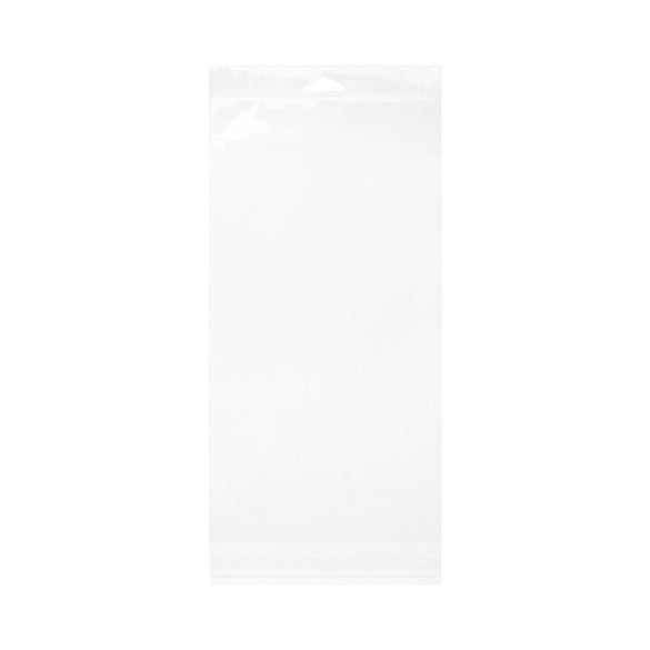 Headerbeutel Transparent 16.4x31.1cm Wiederverschließbar (100 Stück) [HB6X12]