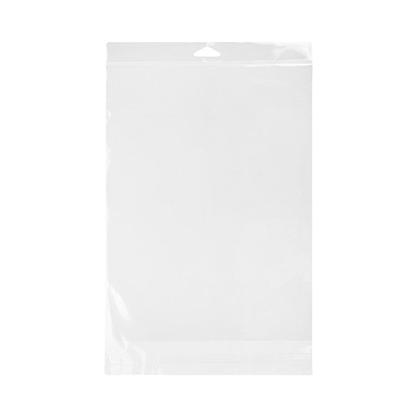Headerbeutel Transparent 23.2x30.5cm mit Schutzverschluss (100 Stück) [HB811HD]