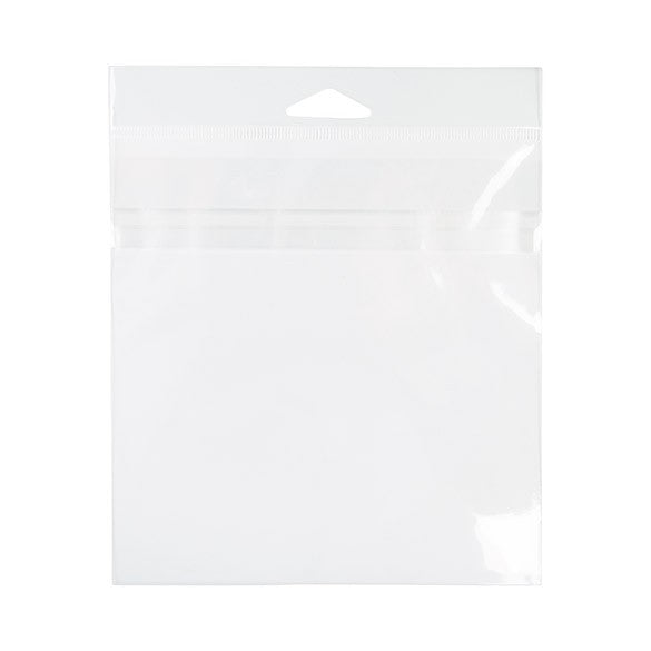 Headerbeutel Transparent 15.2x15.2cm zum Oben laden von Inhalten (100 Stück) [HBT6X6]