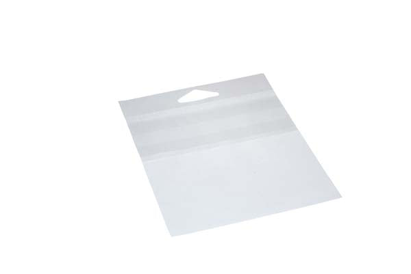 Headerbeutel Transparent 31.6x33cm zum Oben laden von Inhalten (100 Stück) [HBT1213]