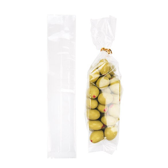 Plastikbeutel 4.4x4.4x21.6cm mit Seitenfalten schwere Qualität (100 Stück) [HDGB5]