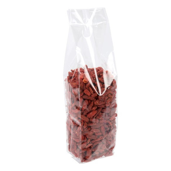 Plastikbeutel 6.4x5.1x24.8cm mit Seitenfalten schwere Qualität (100 Stück) [HDGB7]