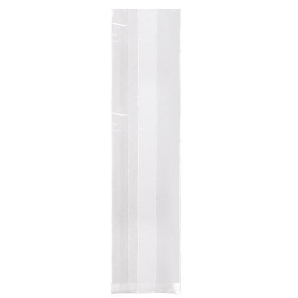 Plastikbeutel 6.7x4.8x26cm mit Seitenfalten schwere Qualität (100 Stück) [HDGB8]