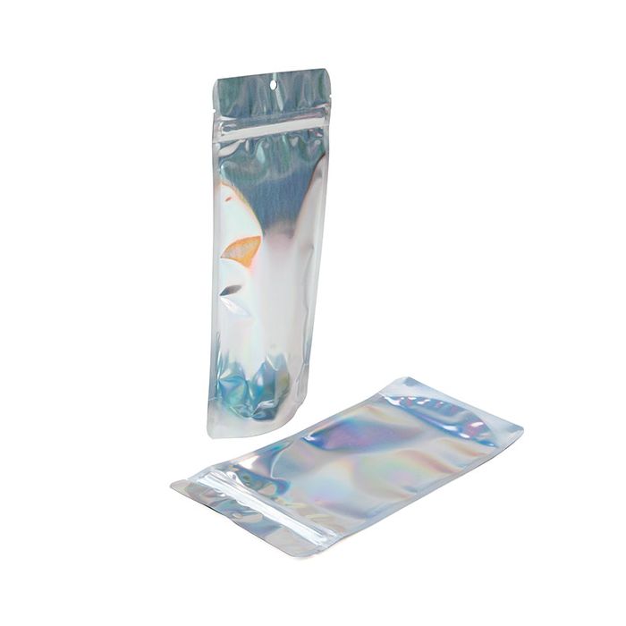 Standbodenbeutel Holographisch 10.8x6x23.8 cm (25 Stück) [ZBGH1N]