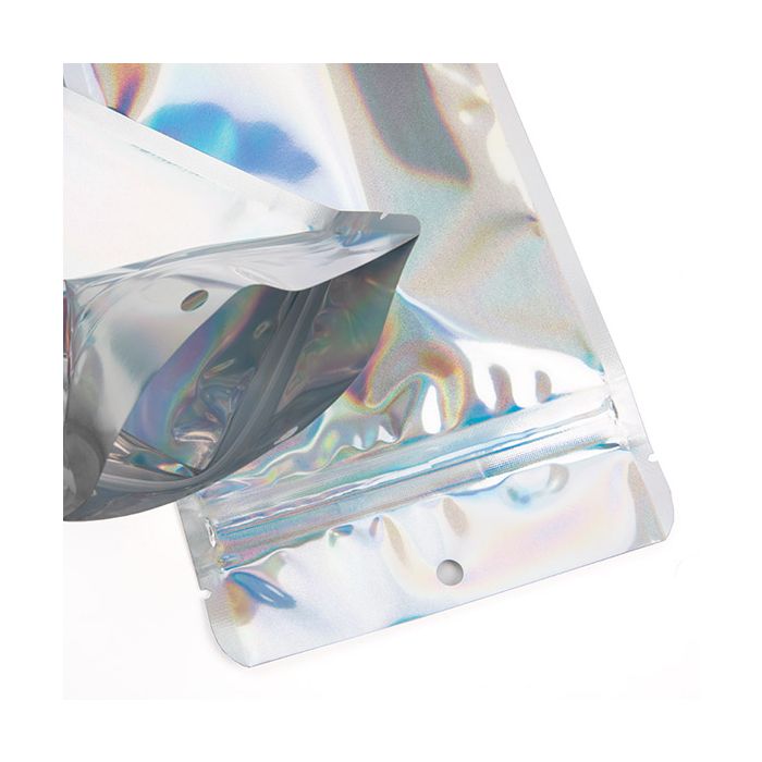 Standbodenbeutel Holographisch 10.8x6x23.8 cm (25 Stück) [ZBGH1N]