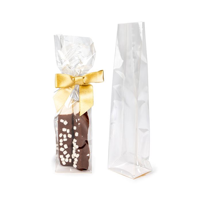 Umweltfreundliches Haus kompostierbar Blockbodenbeutel mit Bodenblatt 6.7x4.8x26 cm (100 Stück) [FGPBE13]