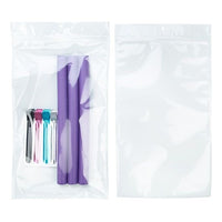 Grip Seal Bags Transparent/White 17.8x30.5cm