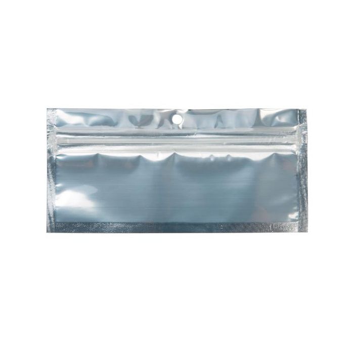 Druckverschlussbeutel Transparent/Schwarz 14x4.5cm mit Aufhängeloch (100 Stück) [HZBB8CB]