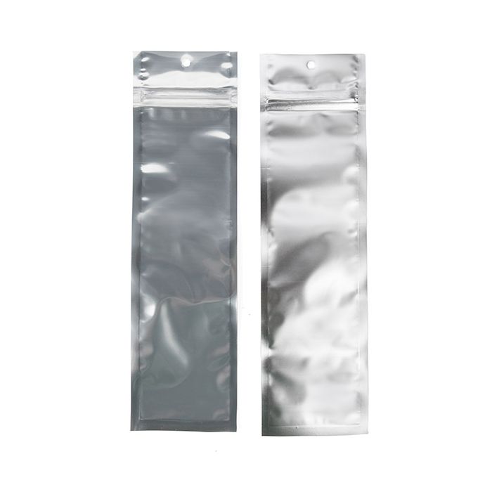 Grip Seal Bags Transparent/Silver 6,4x22,9 cm