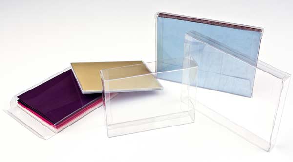 Plastic Gift Boxes 14.3x1.6x20.8cm Crystal Clear