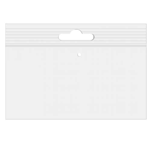 Grip Seal Bags with Euroslot and Vent-hole 15x10cm Crystal Clear PP 50 micron