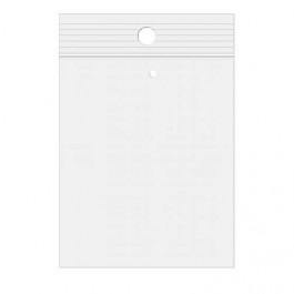 Grip Seal Bags with Hang and Vent-hole 15x23cm Crystal Clear PP 75 micron