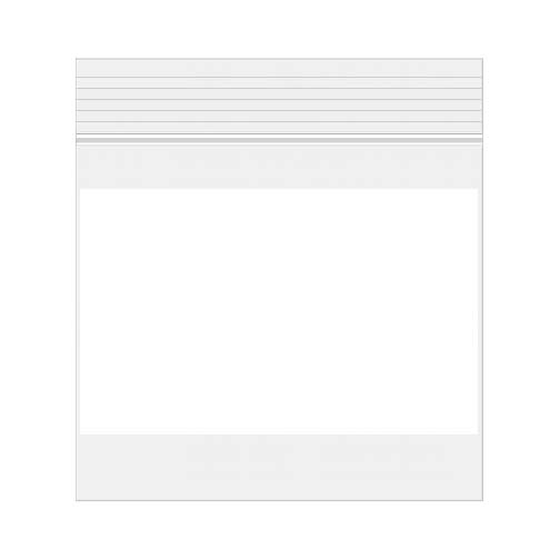 Grip Seal Bags with Write-on-Panel 5x5cm Crystal Clear PP 50 micron