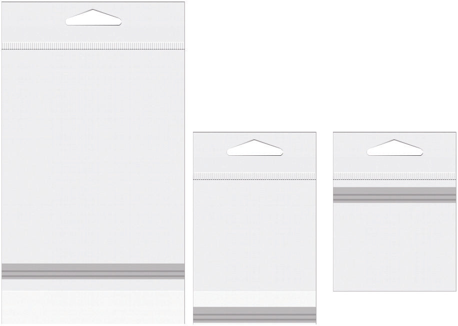 Headerbags 16.4x11.7cm Reclosable and Crystal Clear