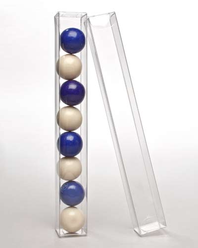 Klarsichtschachteln 2.5x2.5x20.3cm Transparent (25 Stück) [PLB237]