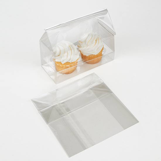Cupcake Bags for Mini Doubles 12.7 x 5.7 x 12.7cm(100 Pieces)