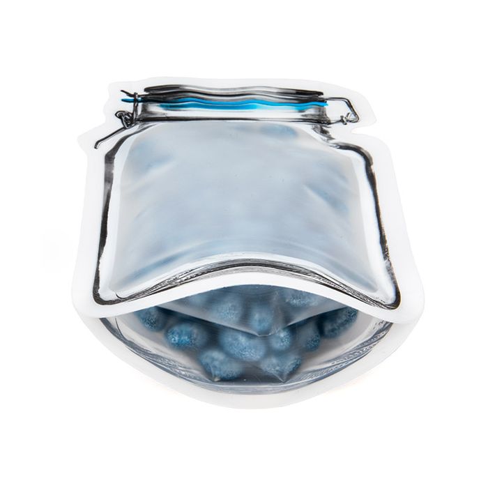 Standbodenbeutel Glasgefäß-Form 11.9x5.7x19.7cm (25 Stück) [JARMD]